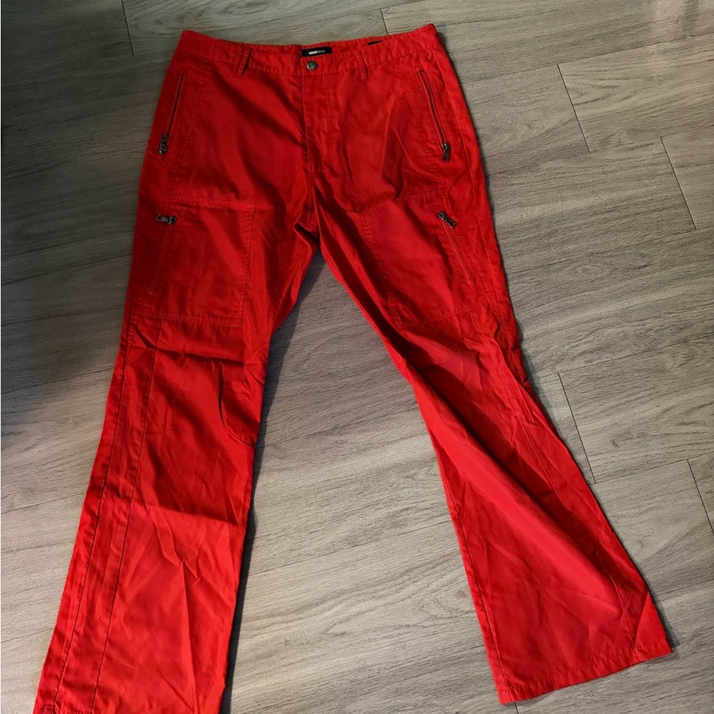 Fashion Nova Vibrant Red Cargo Pants